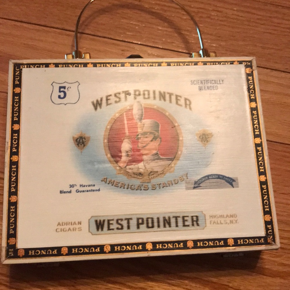 Handmade custom cigar box purse
